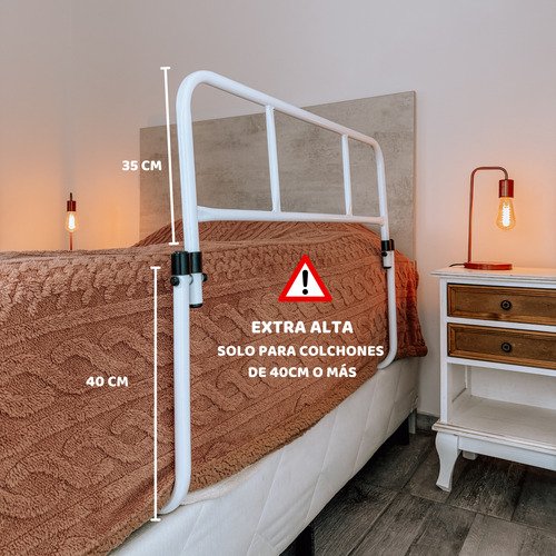 Baranda Cama Adultos Sommier Rebatible Extra alta 100 X 75 Cm Cod ...