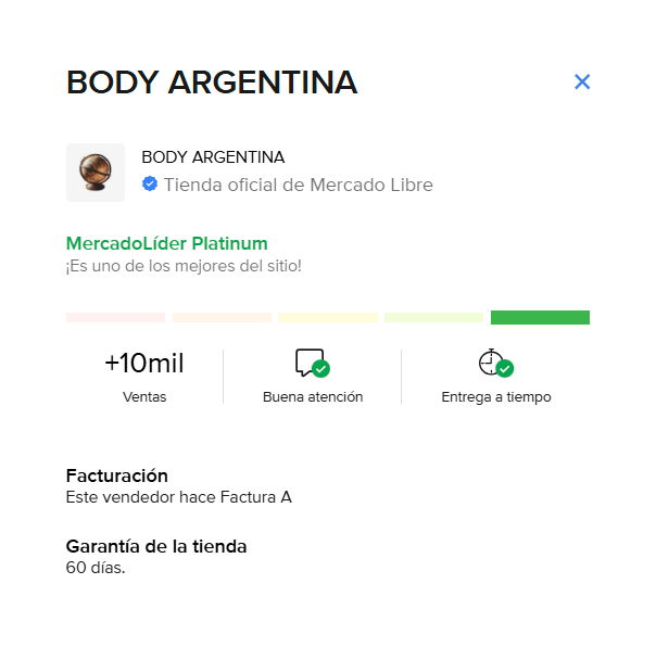 Body Argentina - Tienda Oficial en Mercado Libre